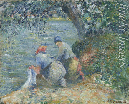 Pissarro Camille - Die Wäscherinnen am Wasser, Pontoise
