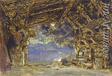 Korovin Konstantin Alexeyevich - Stage design for the opera The Twilight of the Gods by R. Wagner