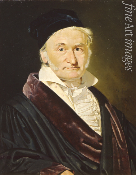 Jensen Christian Albrecht - Porträt des Mathematikers, Astronomen und Physikers Carl Friedrich Gauss (1777-1855)