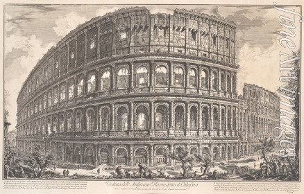 Piranesi Giovanni Battista - Veduta dell'Anfiteatro Flavio detto il Colosseo