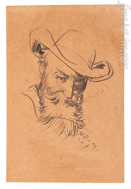 Busch Wilhelm - Self-Portrait With Hat