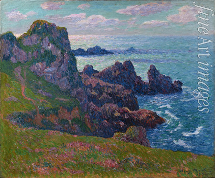 Moret Henry - Calm weather, Coast at the Pointe de Pern, Ushant