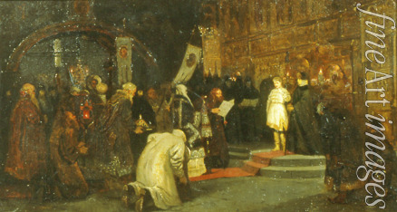 Nesterov Mikhail Vasilyevich - The Election of Michail Romanov to the Tsar on 14 March 1613