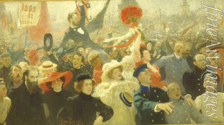 Repin Ilya Yefimovich - Demonstration 17 October 1905