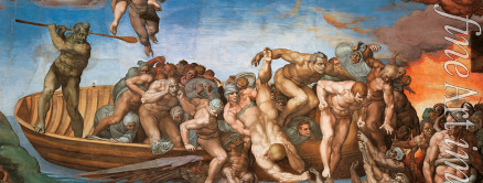 Buonarroti Michelangelo - Das Jüngste Gericht (Freske in der Sixtinischen Kapelle im Vatikan)