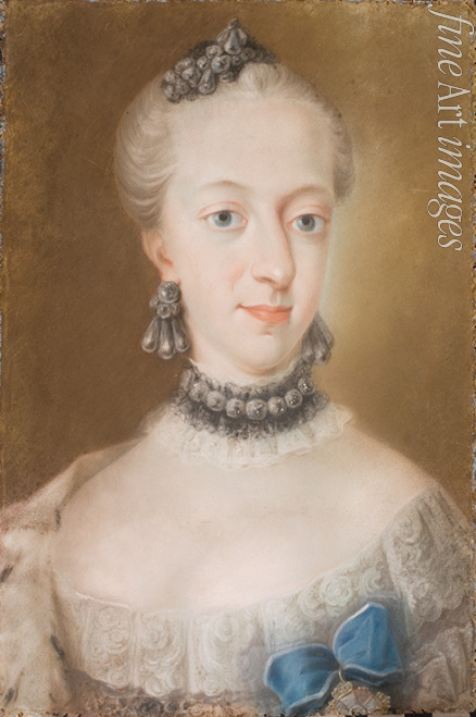 Als Peder - Porträt von Juliane Marie (1729-1796), Königin von Dänemark und Norwegen