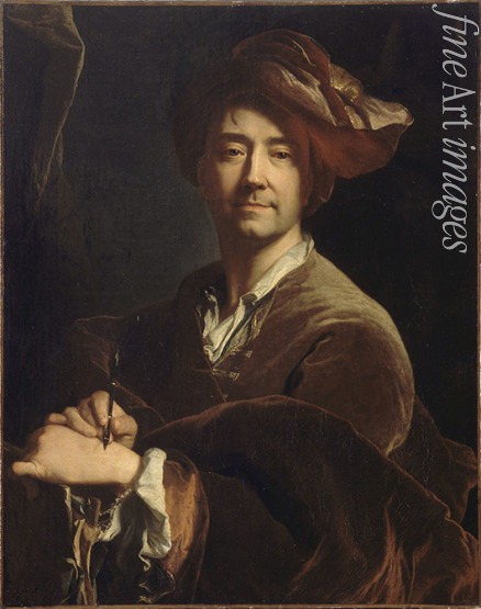 Rigaud Hyacinthe François Honoré - Self-Portrait (Autoportrait dit au porte-mine)
