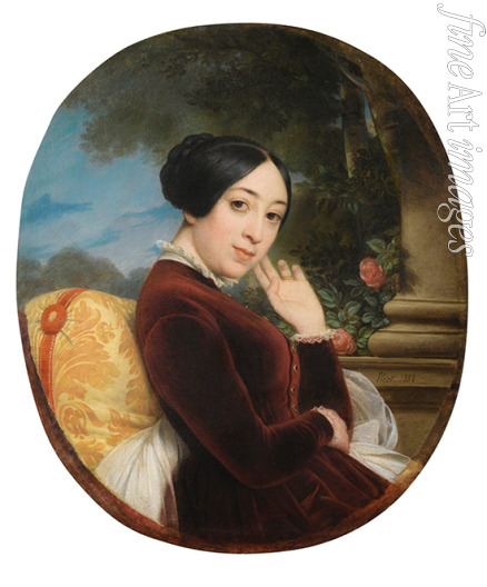 Picot François-Édouard - Porträt von Sängerin und Komponistin Pauline Viardot (1821-1910)