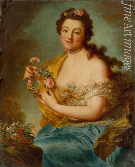 Therbusch-Lisiewska Anna Dorothea - Selbstbildnis als Flora