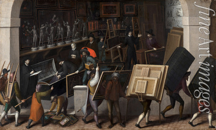 Bunel François the Younger - The Confiscation of the Contents of a Painter's Studio