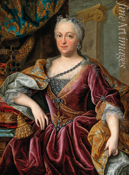 Auerbach Johann Gottfried - Portrait of Maria Amalia of Austria (1701-1756), Holy Roman Empress