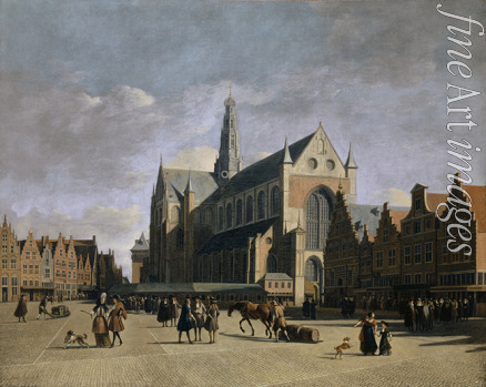 Berckheyde Gerrit Adriaensz - Grote Markt at Haarlem 