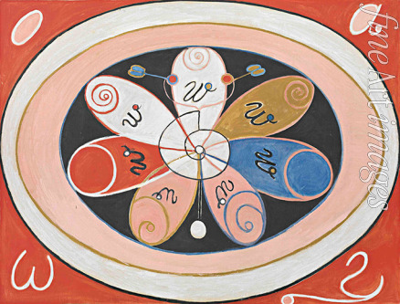 Hilma af Klint - Evolution, No. 15, Group IV, The Seven-pointed Stars 