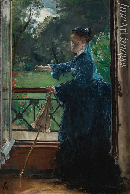 Stevens Alfred - Frau auf dem Balkon