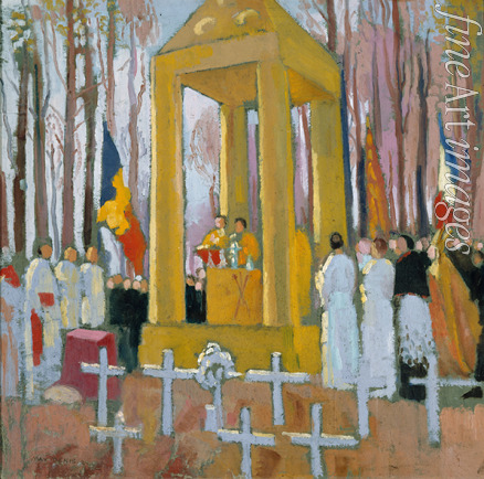 Denis Maurice - Messe devant la tombe d'Ernest Psichari