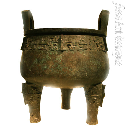 The Oriental Applied Arts - Da Yu ding. Chinese bronze ding vessel