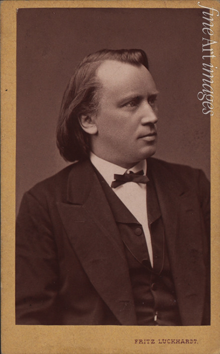Luckhardt Fritz - Porträt von Komponist Johannes Brahms (1833-1897)