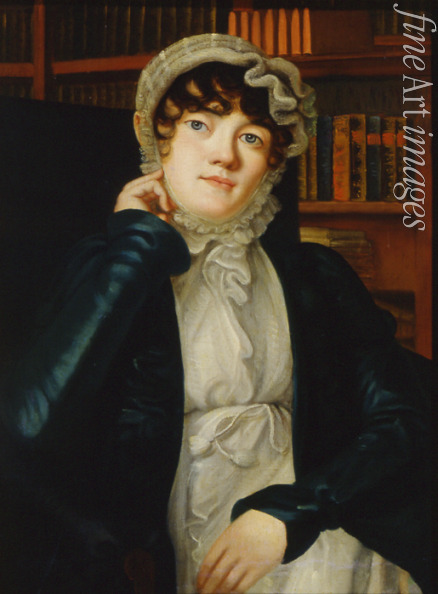 Binemann Vasili Fyodorovich - Portrait of the Poetess Karolina Pavlova (1807-1893)