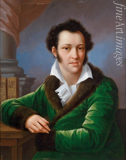 Oleszkiewicz Józef - Porträt von Graf Fjodor Iwanowitsch Tolstoi (1782-1846), genannt 