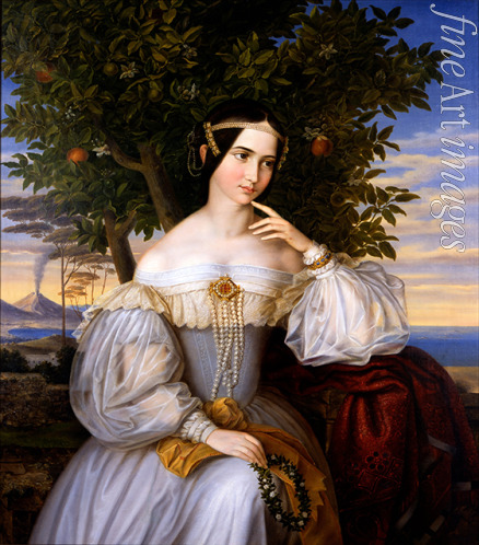 Oppenheim Moritz Daniel - Marriage Portrait of Charlotte de Rothschild