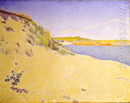 Signac Paul - The Beach at Saint-Briac. Op. 212 (Sandy seashore)