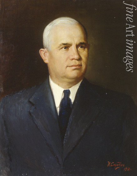 Sorokin Iwan Semjonowitsch - Porträt des Politikers Nikita Sergejewitsch Chruschtschow (1894-1971)