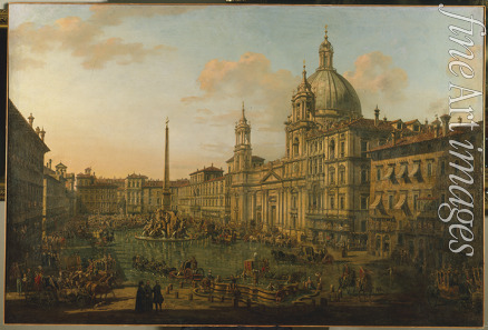 Bellotto Bernardo - Die Piazza Navona in Rom