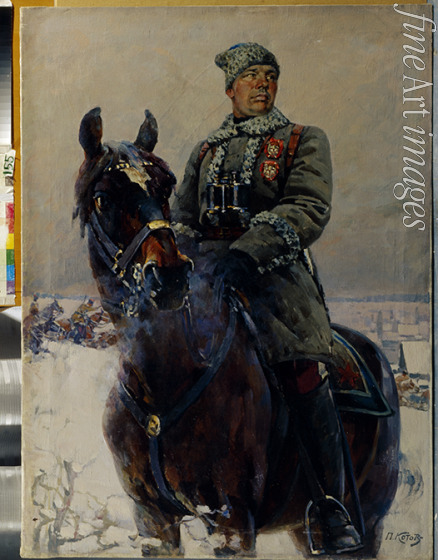 Kotow Pjotr Iwanowitsch - Porträt von Semjon Konstantinowitsch Timoschenko (1895-1970)