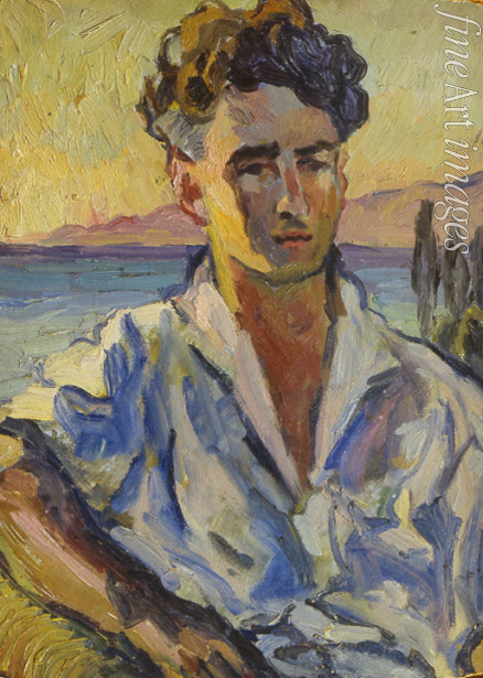 Lentulow Aristarch Wassiljewitsch - Porträt des Dichters Josef Utkin (1903-1944)