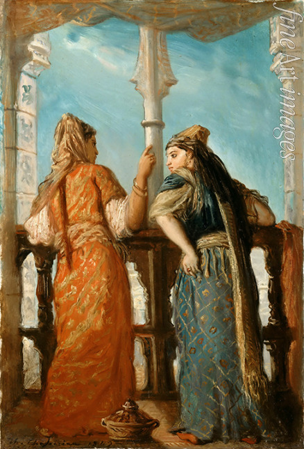 Chassériau Théodore - Jüdische Frauen am Balkon, Algier