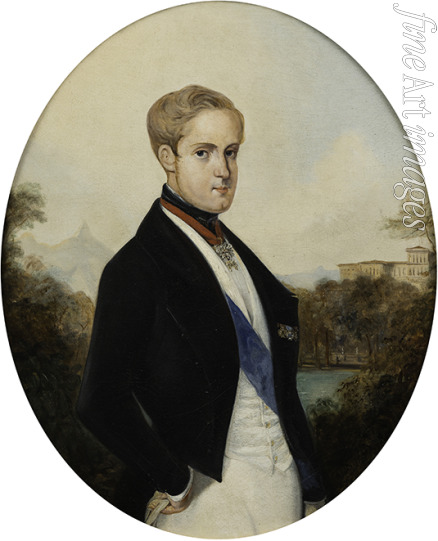 Rugendas Johann Moritz - Portrait of Emperor Peter II of Brazil (1825-1891)