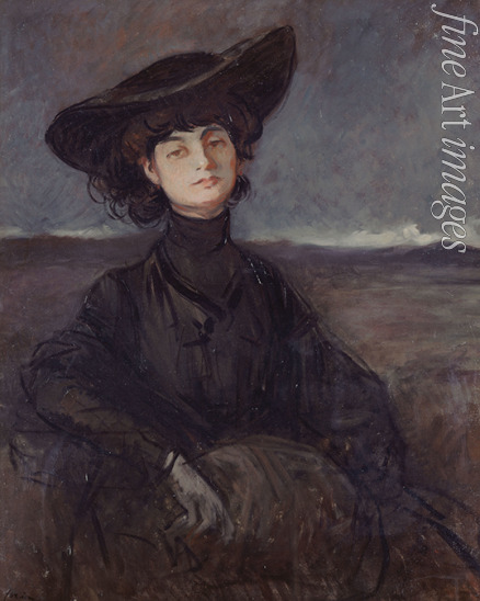 Forain Jean-Louis - Portrait of Anna-Elisabeth, Comtesse Mathieu de Noailles (1876-1933)