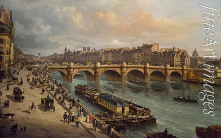 Canella Giuseppe the Elder - Le Pont-Neuf et la Cité Paris 1832