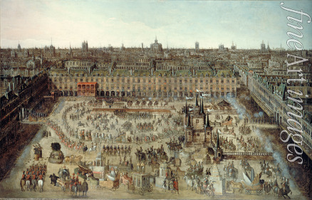 Anonymous - Celebration of the wedding contract between Louis XIII and Anne of Austria and inauguration of the Place Royale, with the Ballet