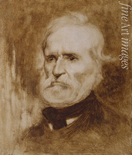Carrière Eugène - Porträt von Louis-Auguste Blanqui (1805-1881)