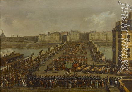 Bertaux Jacques - Die kaiserliche Prozession auf dem Weg zur Krönungszeremonie am 2. Dezember 1804