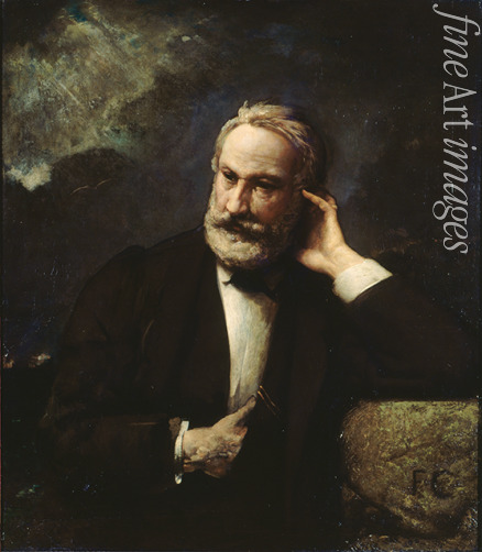 Chifflart François - Porträt von Victor Hugo (1802-1885)