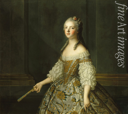 Nattier Jean-Marc - Madame Adélaïde of France (1732-1800), Holding a Fan