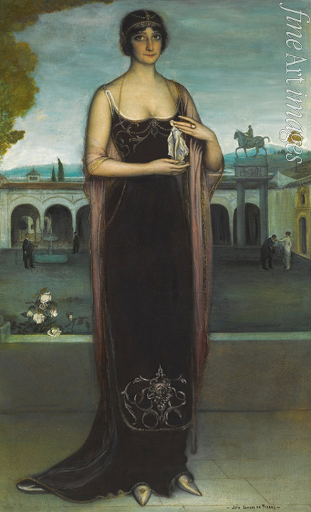 Romero de Torres Julio - Porträt von Adela Carboné (1890-1960)