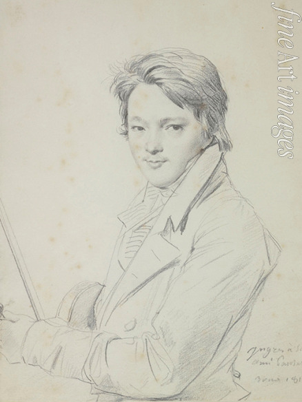Ingres Jean Auguste Dominique - Portrait of the composer Auguste-Mathieu Panseron (1796-1859)