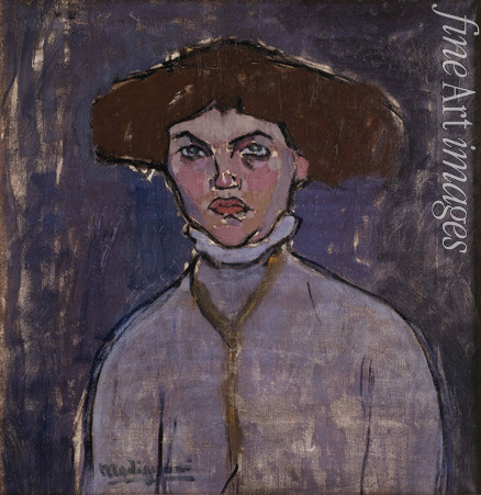 Modigliani Amedeo - Buste de jeune femme 