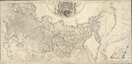 Wilbrecht (Wildbrecht) Alexander - Karte des russischen Reiches, in die 41. Gouvernemente unterteilt