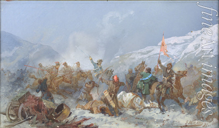 Karasin Nikolai Nikolayevich - Fight with Pugachev's Troops 
