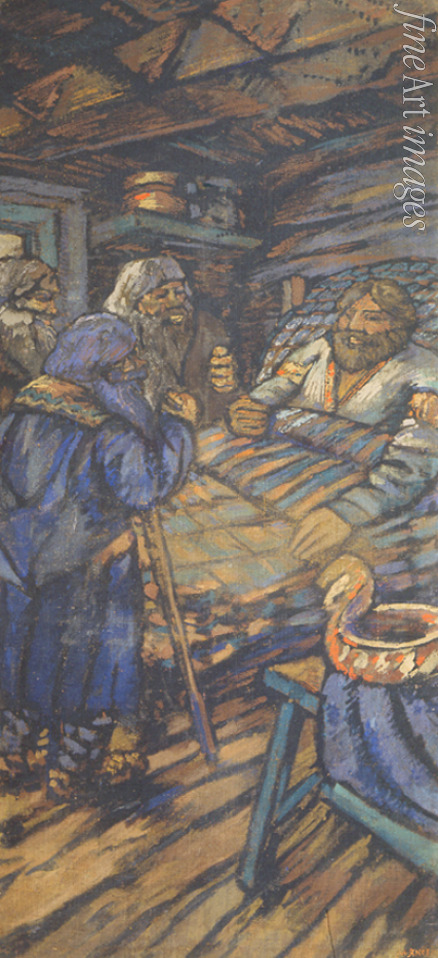 Jakowlew Michail Nikolajewitsch - Die Hochzeit des Großfürsten Wladimir I. Swjatoslawitsch (Triptychon, Seitenteil)