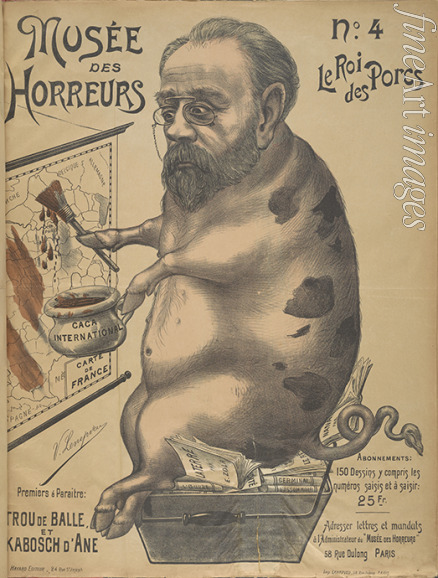 Lenepveu Victor - Musée des Horreurs (Gallery of Horrors): Émile Zola