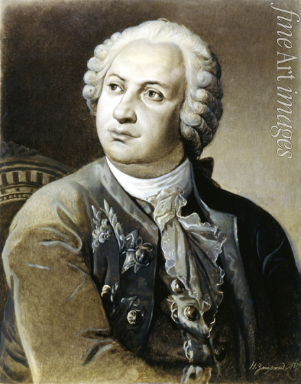 Zagorsky Nikolai Petrovich - Portrait of Mikhail Vasilyevich Lomonosov (1711-1765)