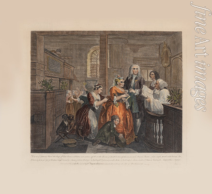 Hogarth William - Der Werdegang eines Wüstlings, Bild 5: Verheiratet mit einer alten Jungfer 