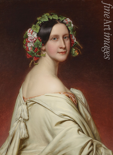 Stieler Joseph Karl - Porträt von Schauspielerin Charlotte von Hagn (1809-1891)