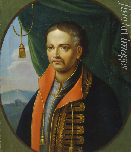 Zemlykov Stepan - Portrait of the Hetman Ivan Mazepa (1639-1709)