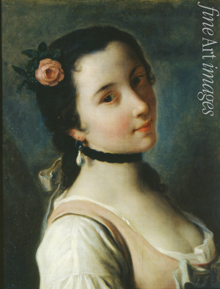 Rotari Pietro Antonio - A girl with a rose